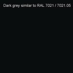 Tmavě šedá, blízká RAL 7021